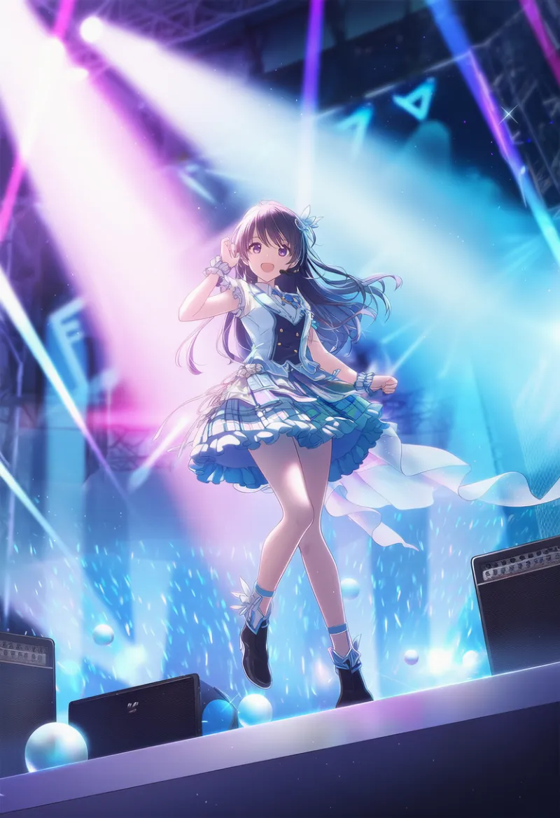 アンプのプロンプト｜アイドルステージのAIイラスト