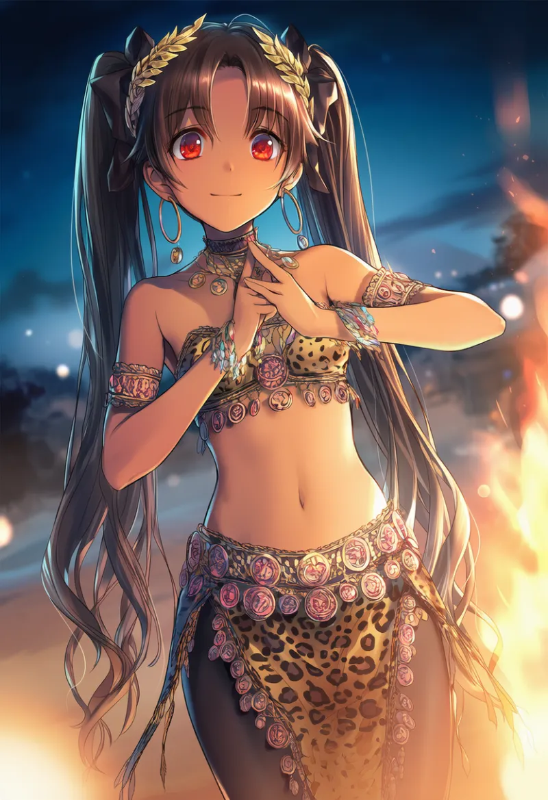 動物柄の腰布のAIイラスト｜プロンプト紹介