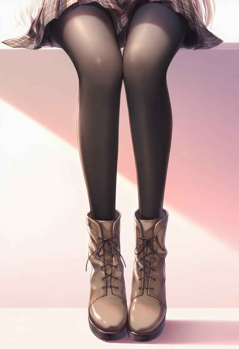 アンクルブーツ|春コーデ用のアイテムのAIイラストとプロンプト紹介