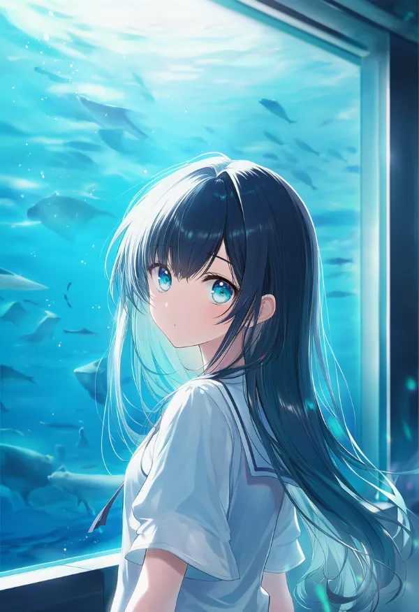 水族館のAIイラスト
