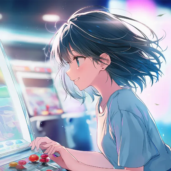 アーケード筐体のAIイラスト