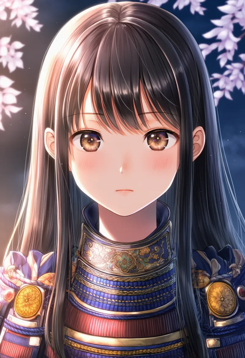 喉当て(侍装備)のAIイラスト