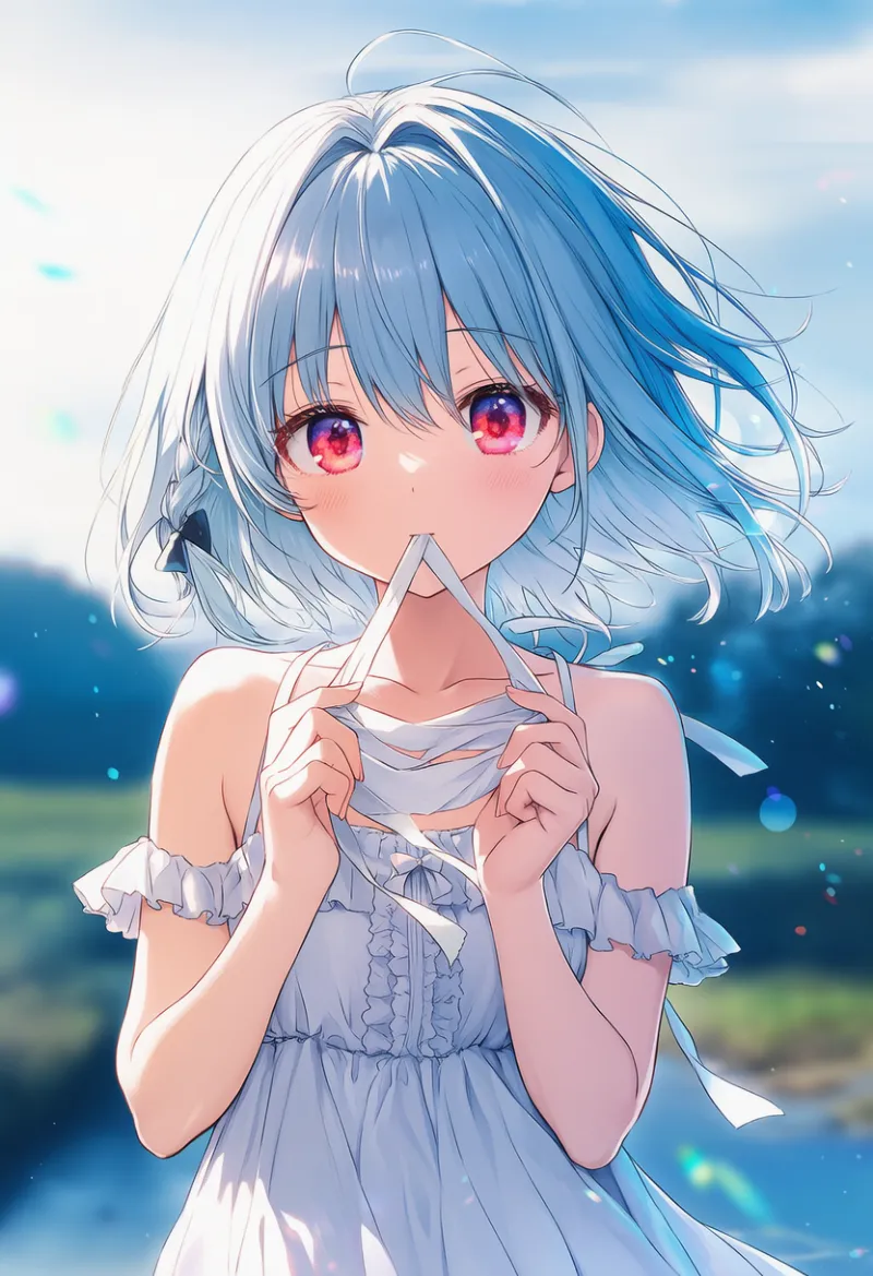 口に包帯をくわえるプロンプト紹介とAIイラスト