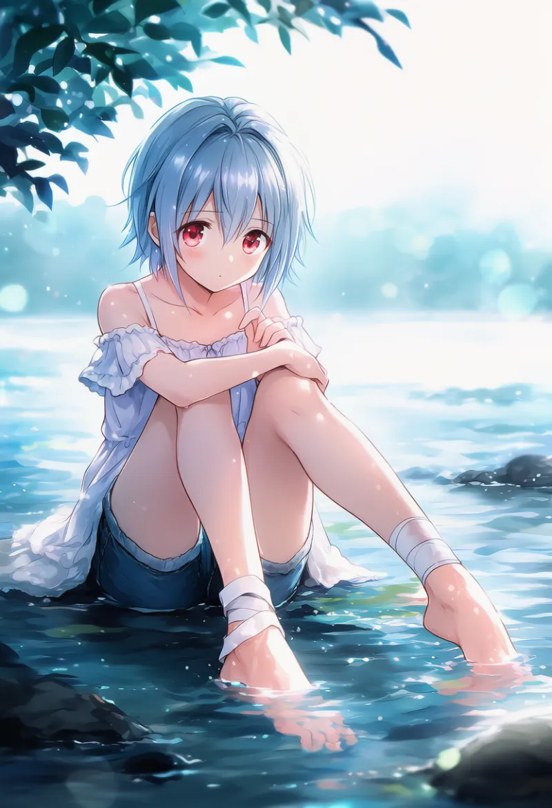 足首に巻いた包帯のプロンプト紹介とAIイラスト