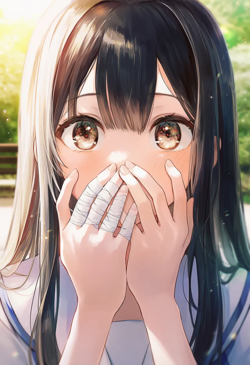 指に巻いた包帯のプロンプト紹介とAIイラスト