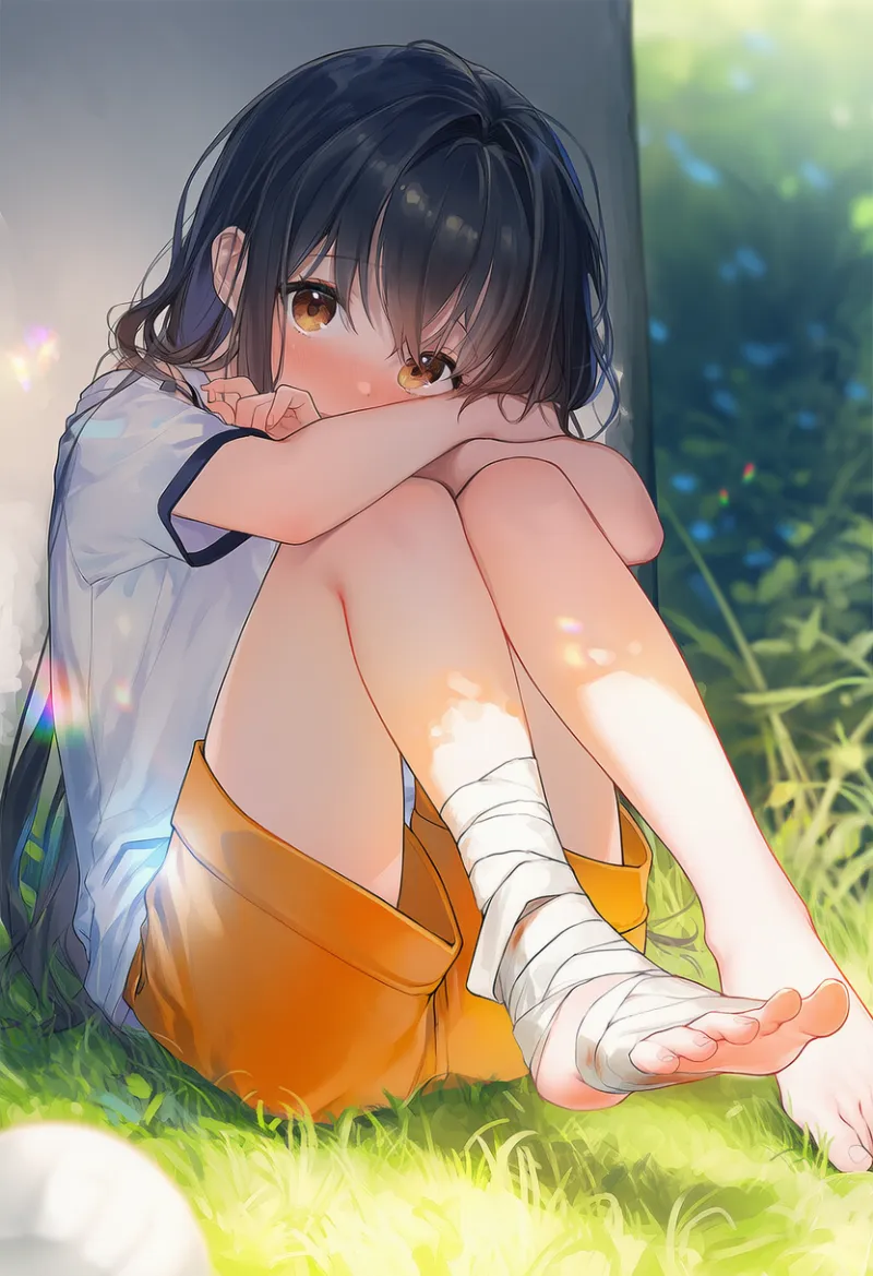 足に巻いた包帯のプロンプト紹介とAIイラスト