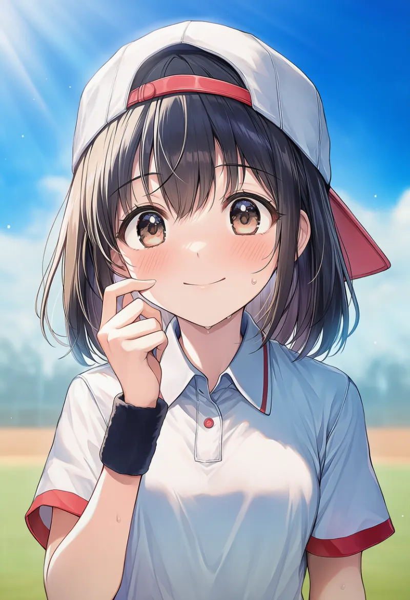 野球帽を後ろにかぶるAIイラスト｜プロンプト紹介