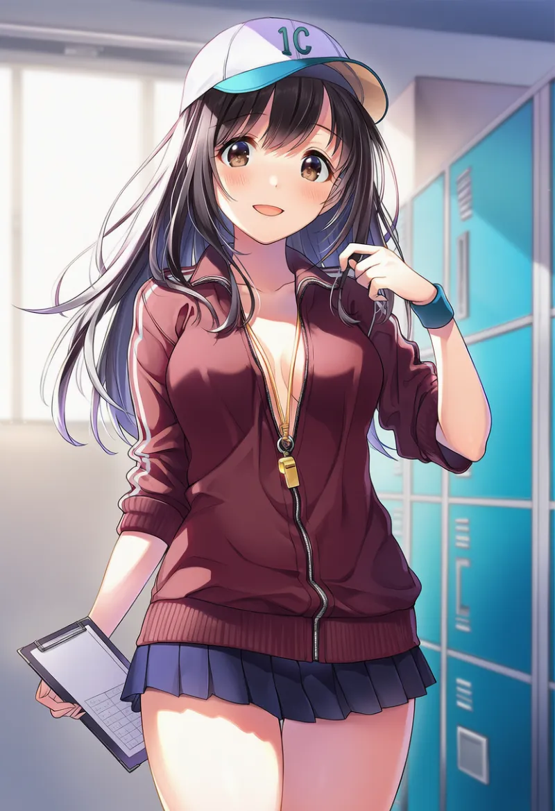 裸にジャージを羽織るコーデを作るプロンプトとAIイラスト