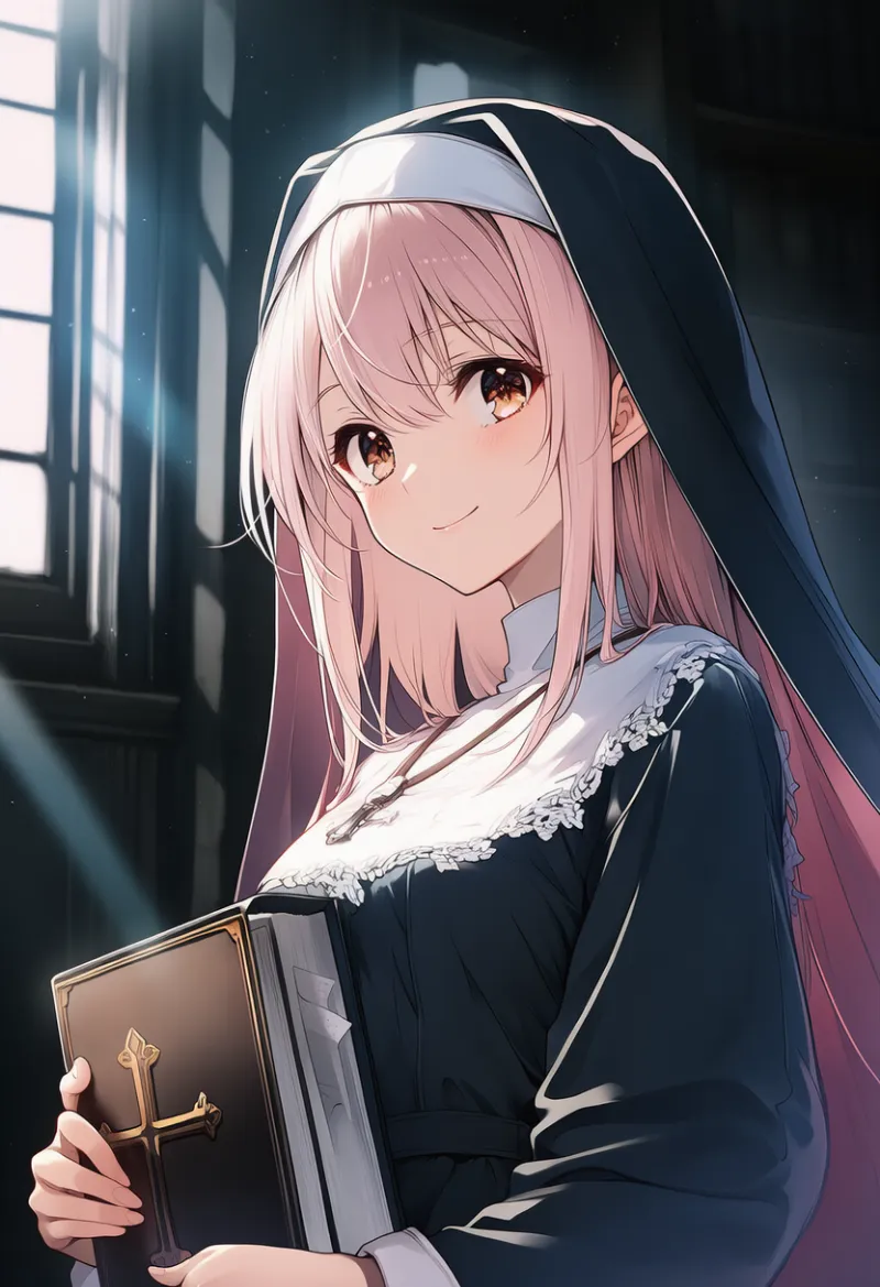 聖書（修道女のアイテム）のAIイラスト