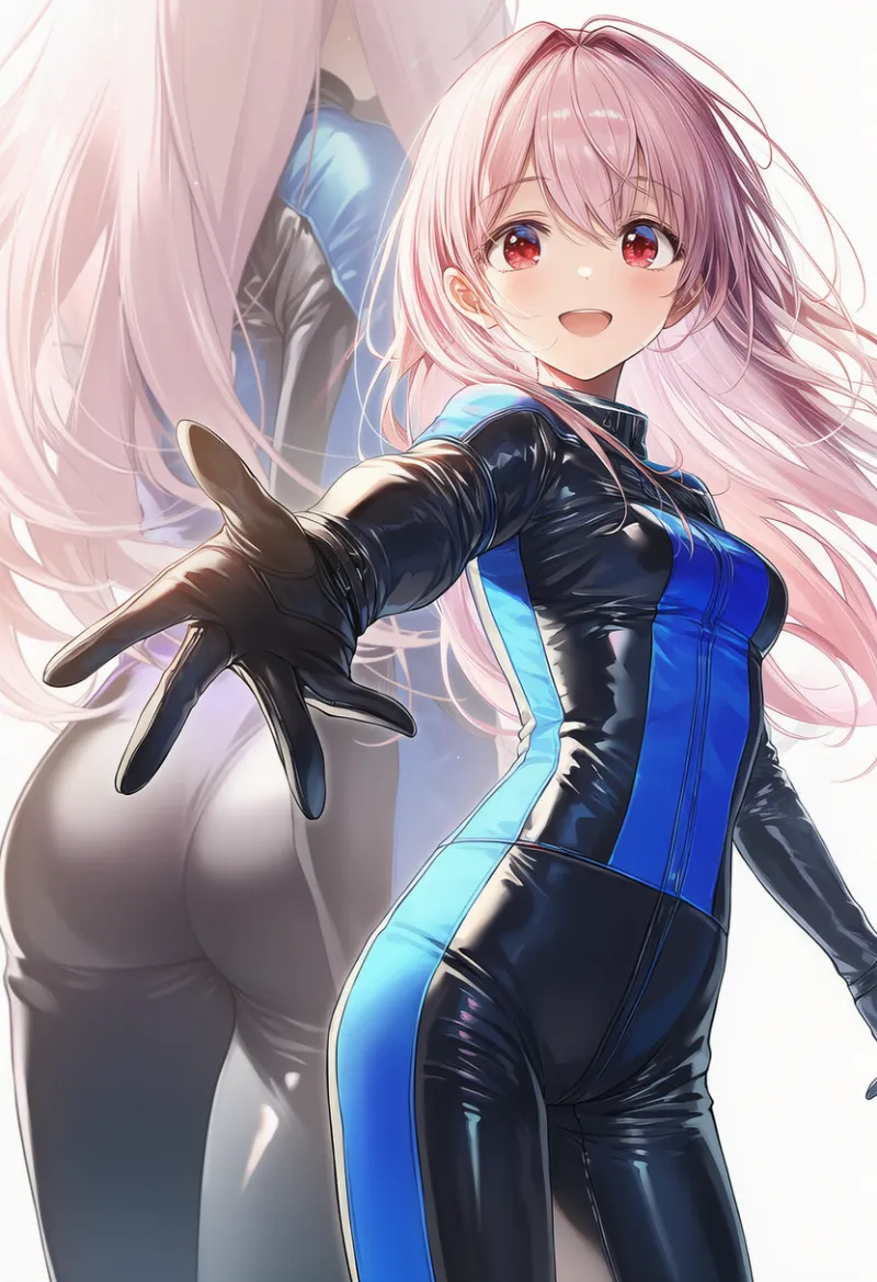 グローブとバイクスーツのプロンプトとAIイラスト