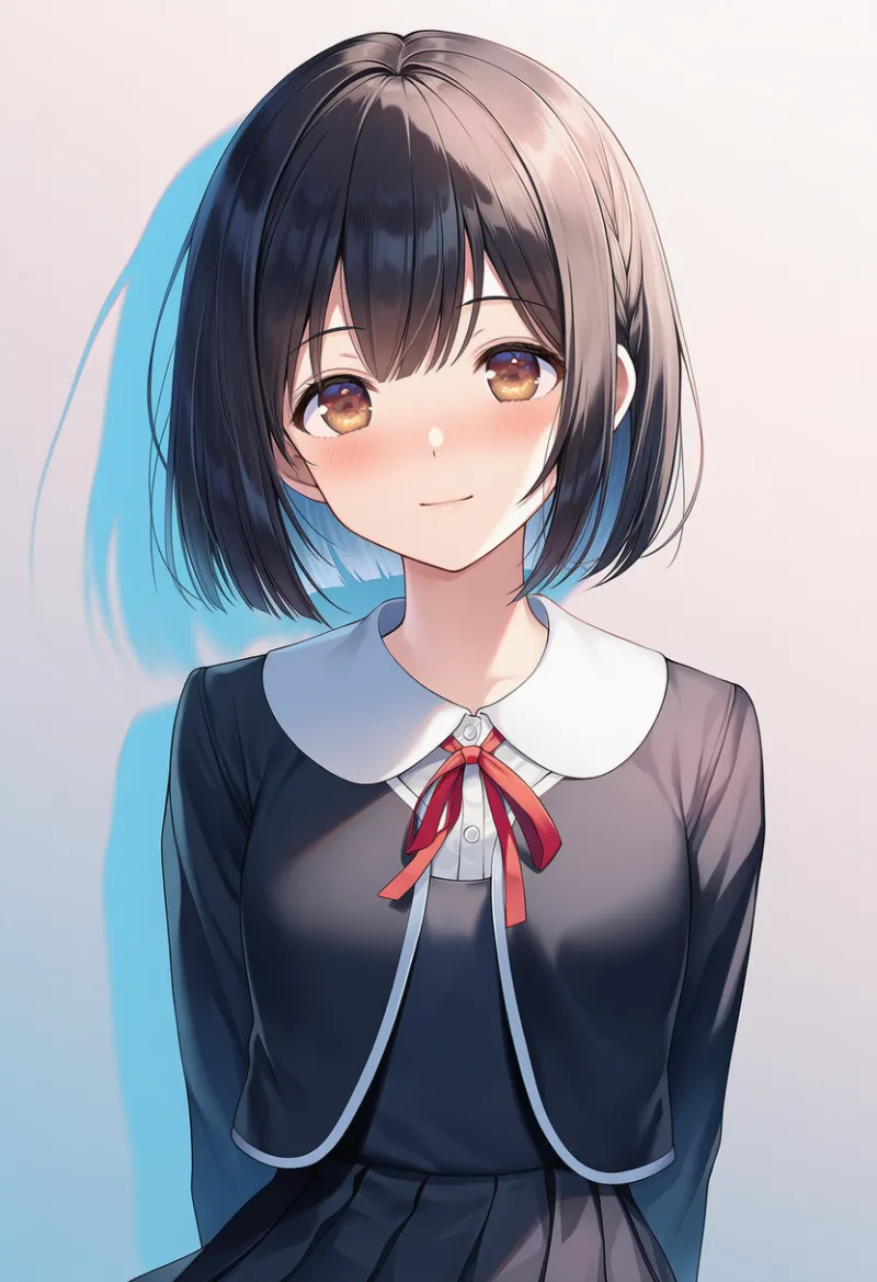 ジャケットの下のブラウスのプロンプト:blouse under jacket|AIイラスト