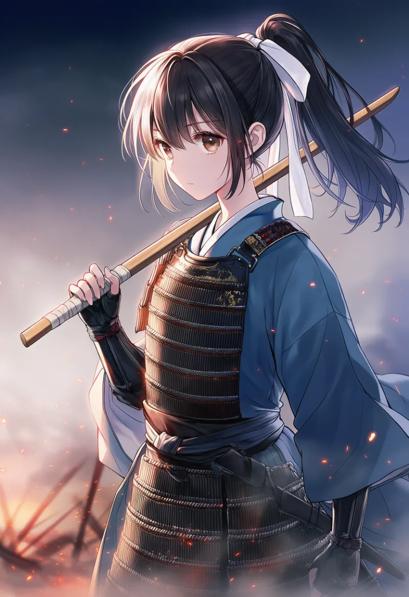 木刀(侍装備)のAIイラスト