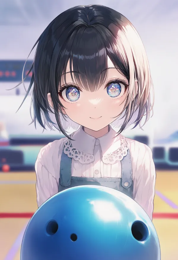 ボウリングボールのAIイラスト