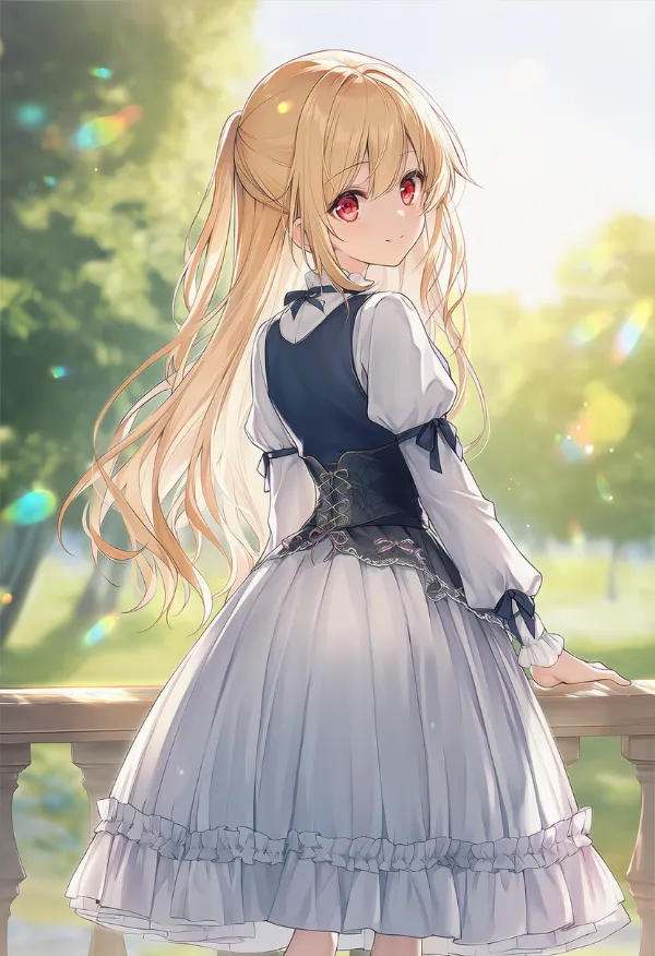 バッスルスカートのプロンプト紹介|AIイラスト