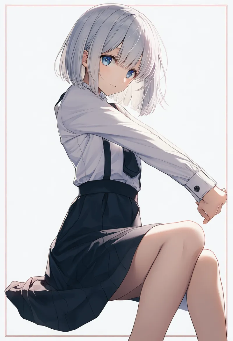 ボタン付きの袖口のプロンプト｜AIイラスト