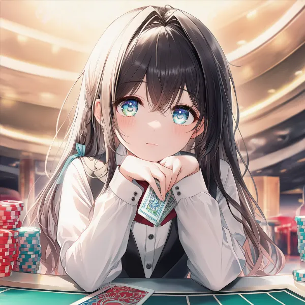 カードテーブルのAIイラスト