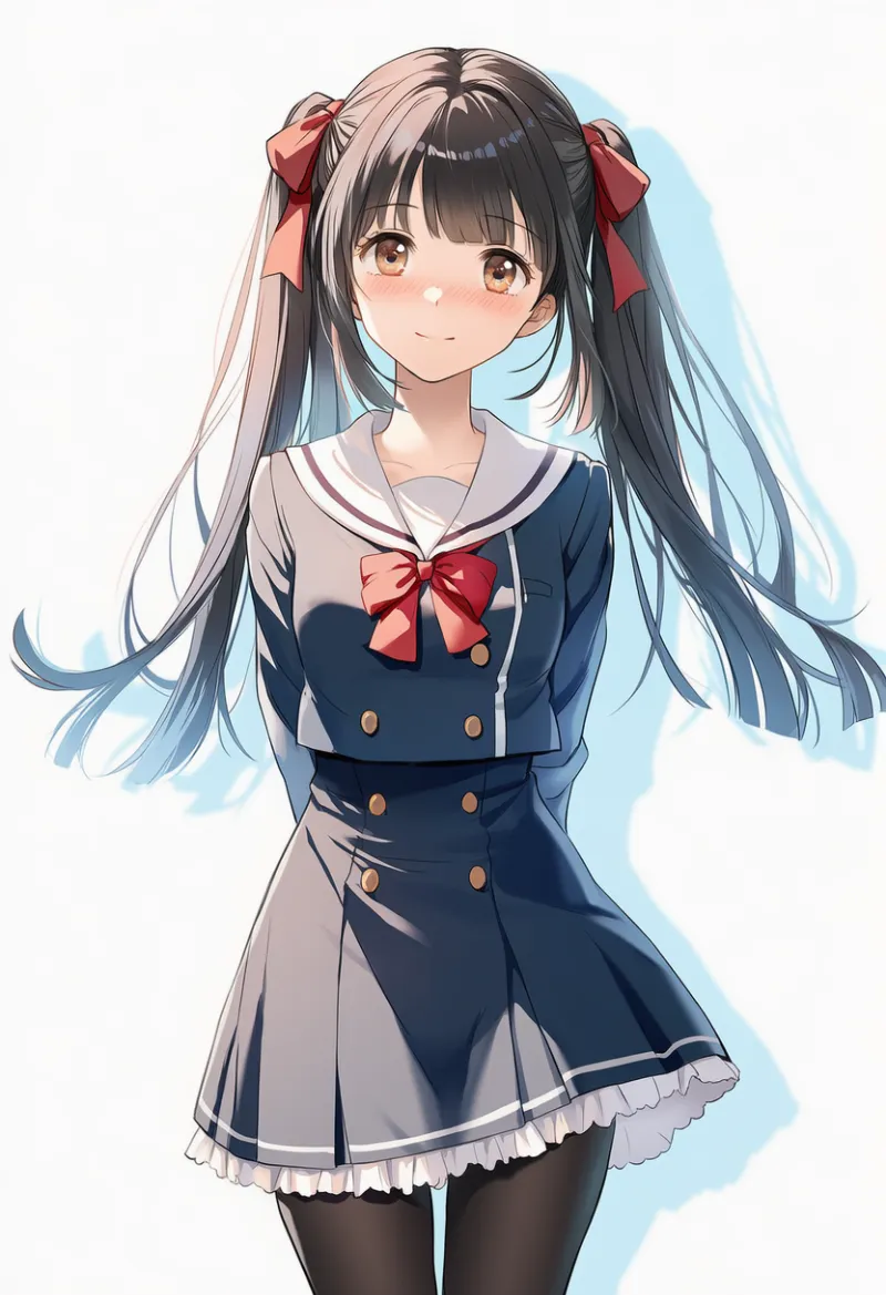 ダブルブレストのボレロ制服プロンプト|AIイラスト