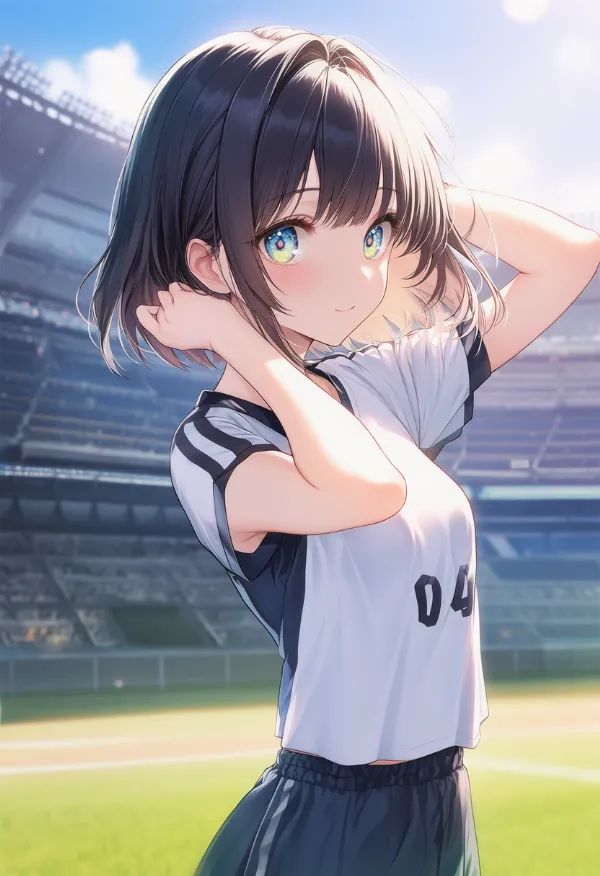 フィールド(スタジアム)のAIイラスト