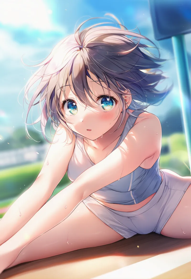 柔軟性が高いストレッチのAIイラストとプロンプト