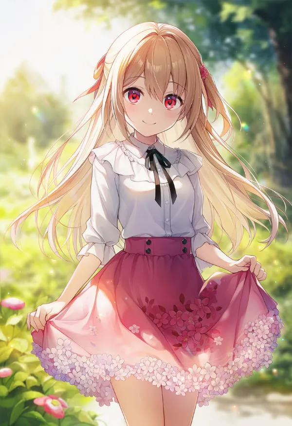 フラワーパニエのプロンプト紹介|AIイラスト