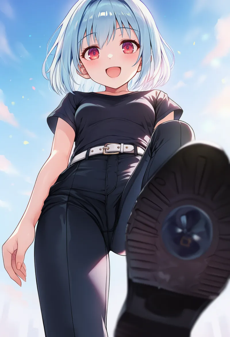 靴の裏のAIイラスト