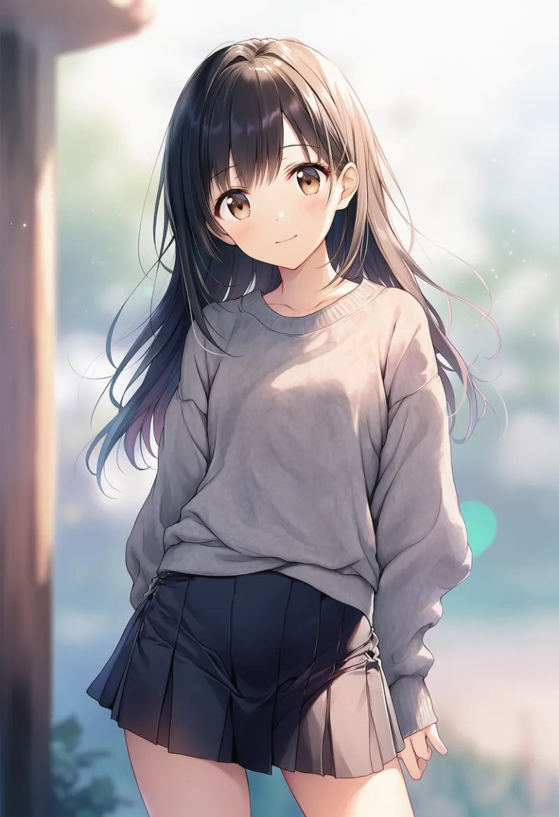 グレーのスウェットのプロンプトとAIイラスト