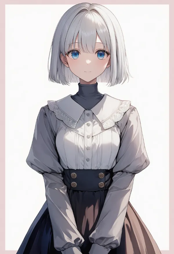 灰色の袖のプロンプト｜AIイラスト