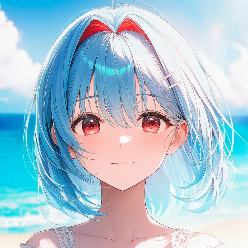 hair intakes（インテーク）を美少女AIイラストで再現した作例