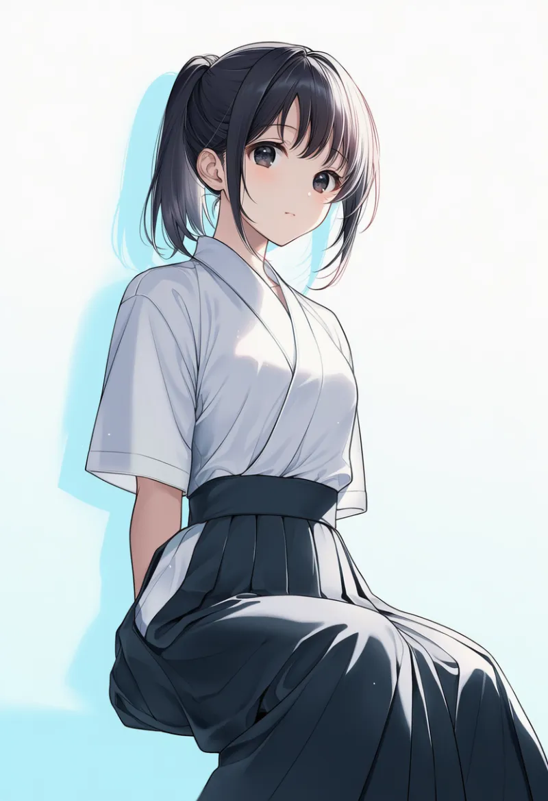 袴のAIイラスト(弓道着用)