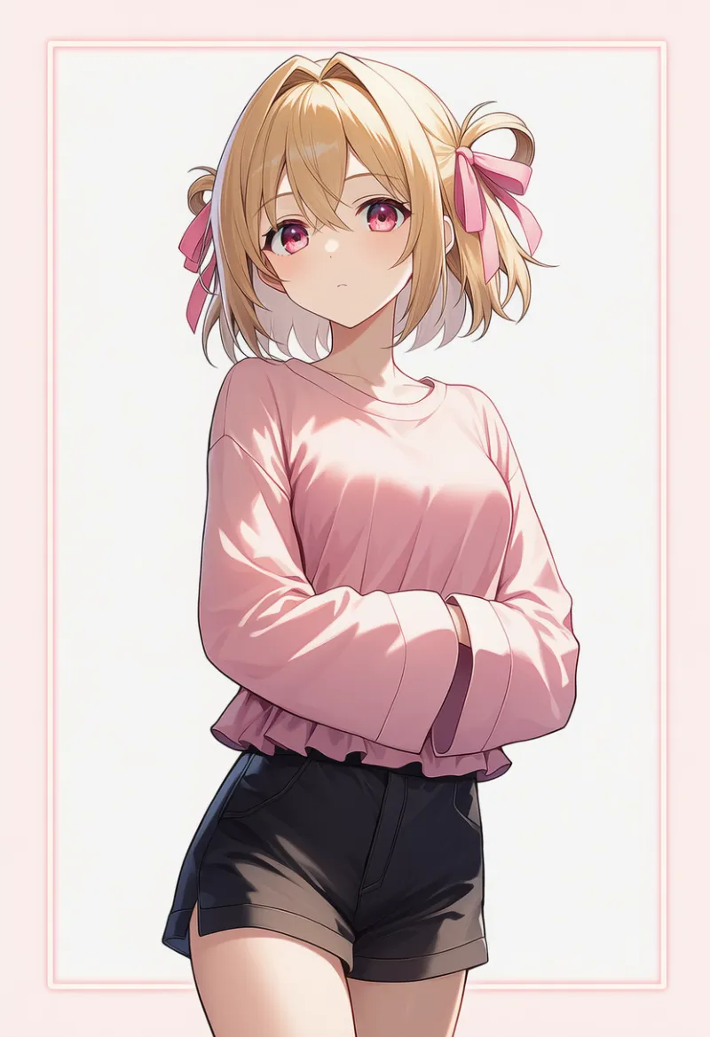 袖の中に手を隠すプロンプト｜AIイラスト