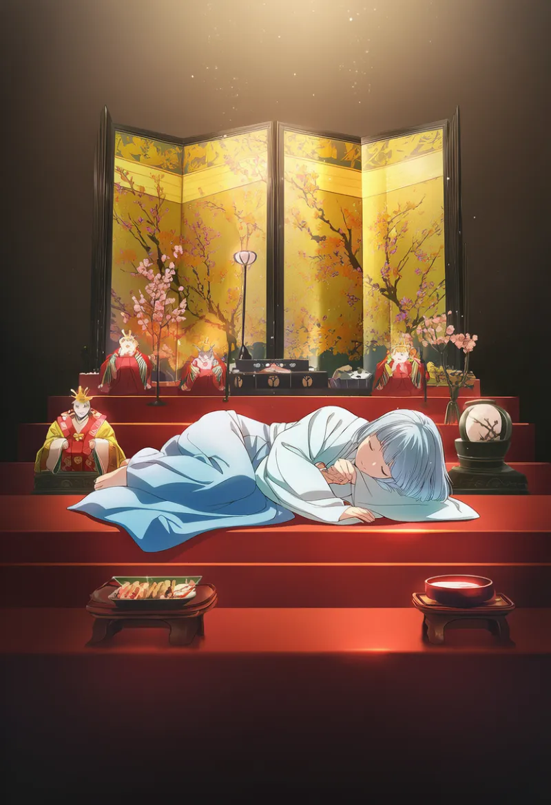 雛壇のAIイラストとプロンプト紹介（ひな祭り用）