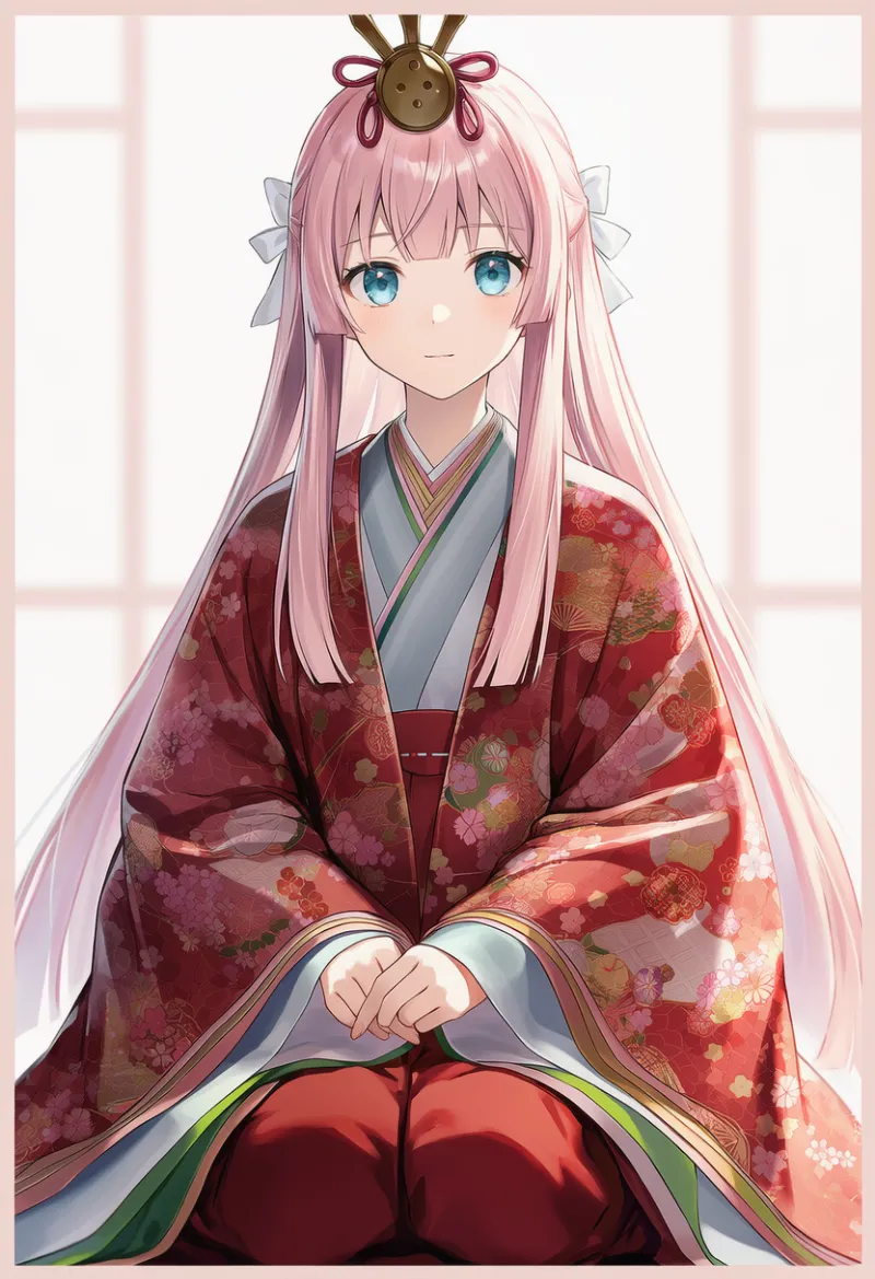 お雛様（おひなさま）用の十二単のプロンプト｜AIイラスト作例