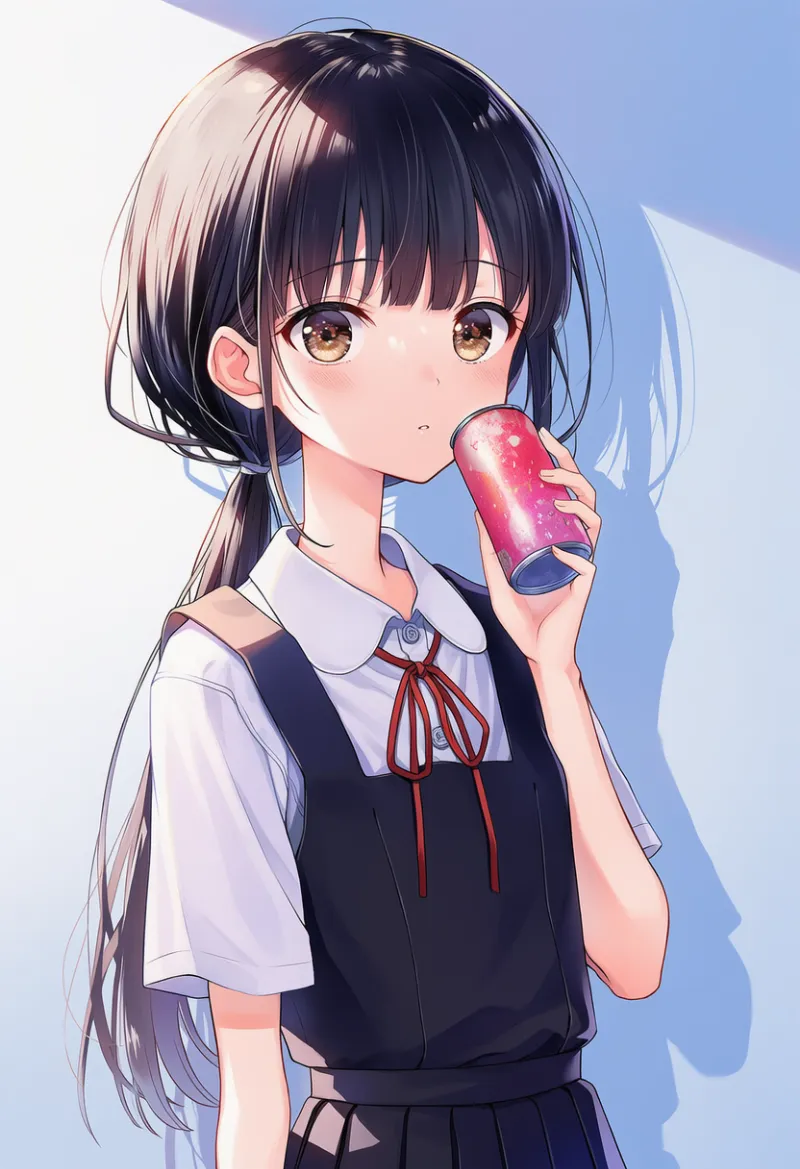 缶ジュースのAIイラスト(中学生の持ち物)|プロンプト紹介