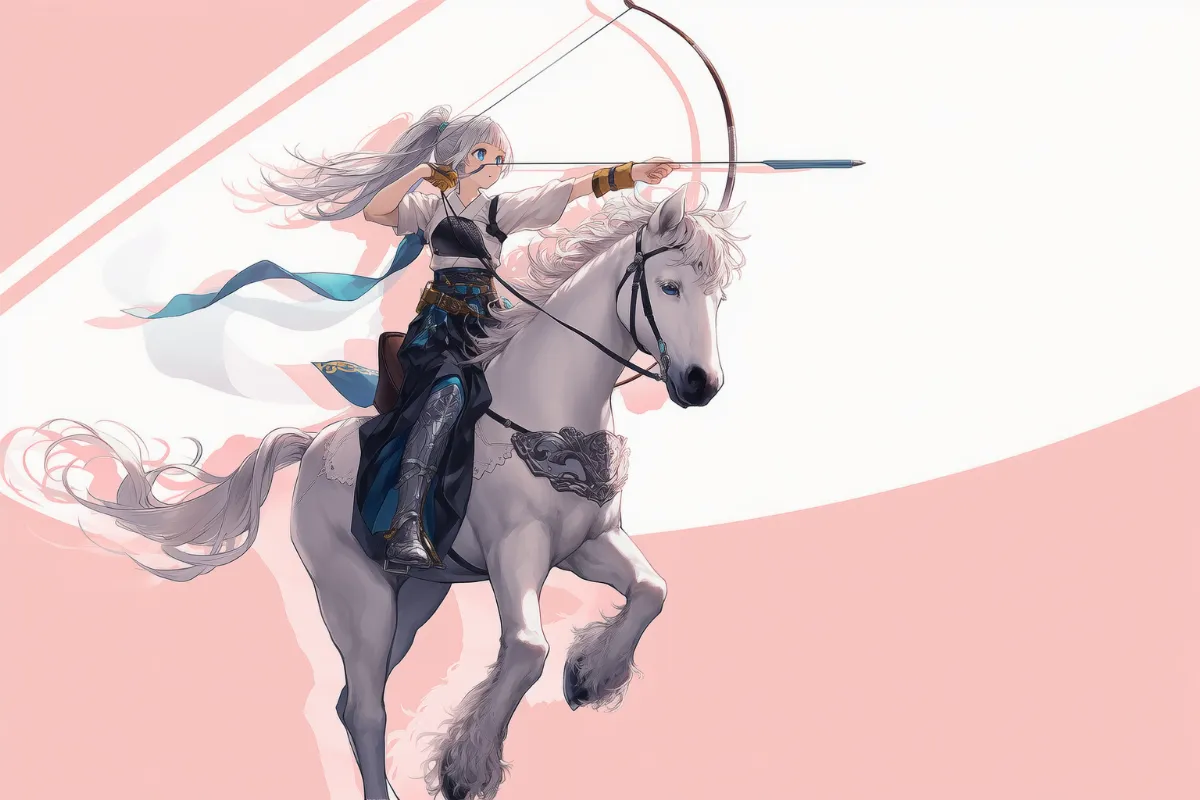 騎射のプロンプト紹介：乗馬に関するAIイラスト