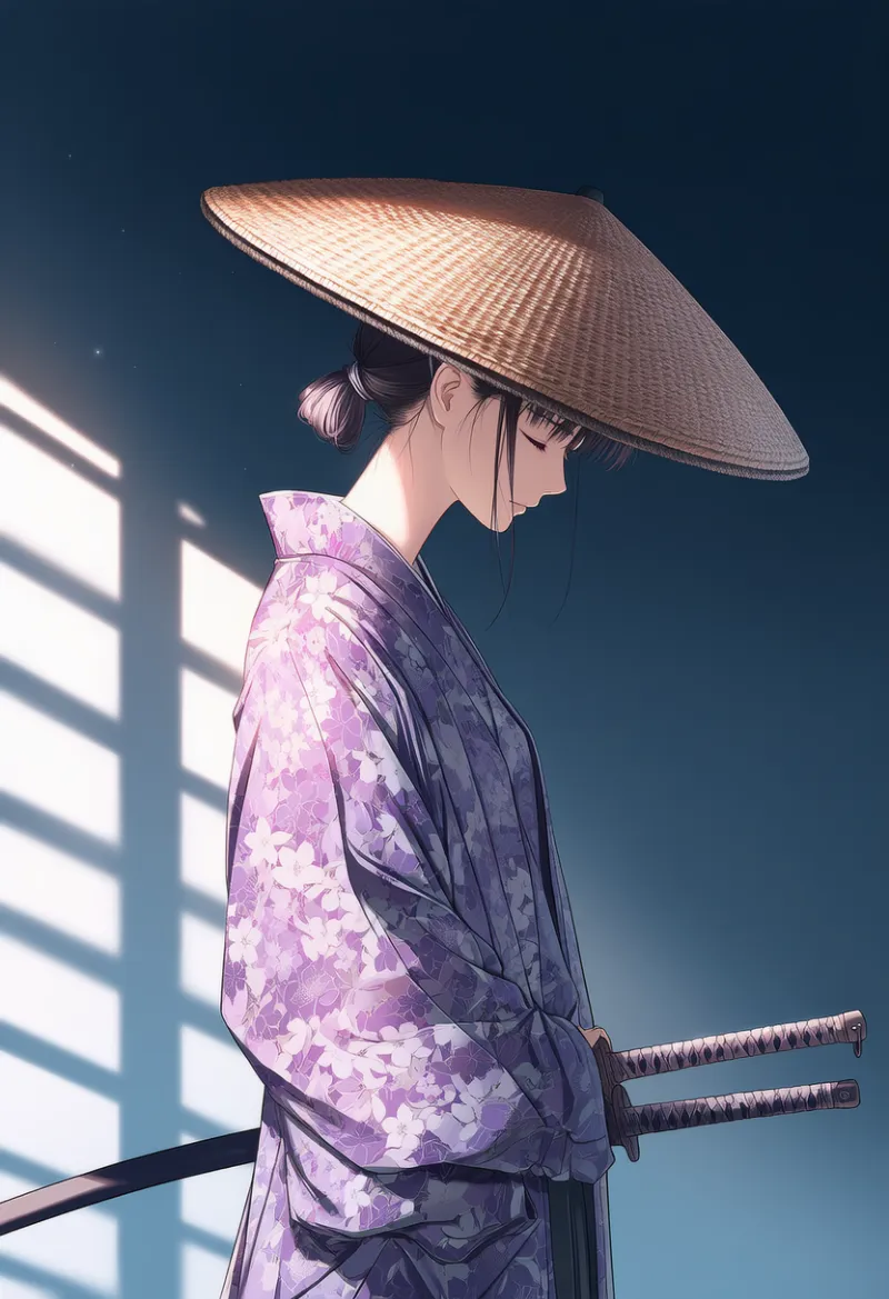 陣笠(侍装備)のAIイラスト|プロンプト紹介