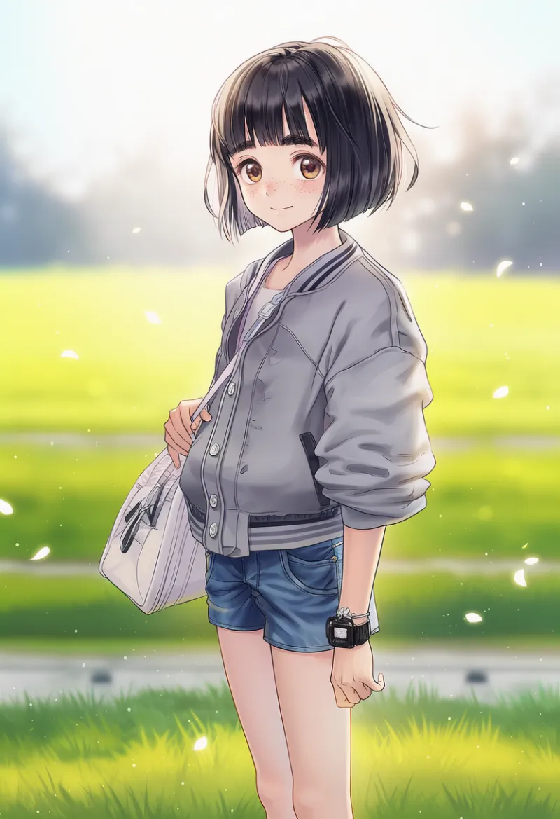 スポーティ・アクティブ系コーデのプロンプト|中学生の私服コーデの作例-2