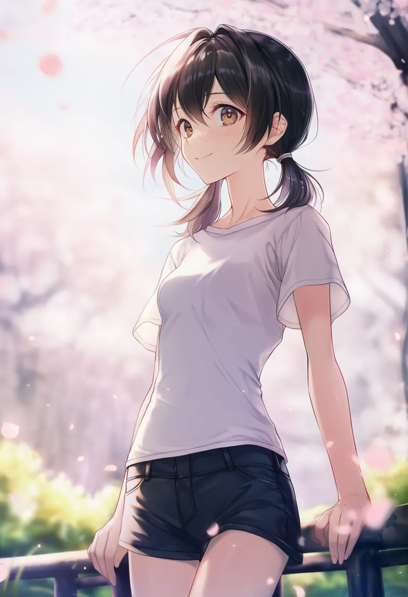 中学生らしい健康的な体型を再現したAIイラストの作例-2