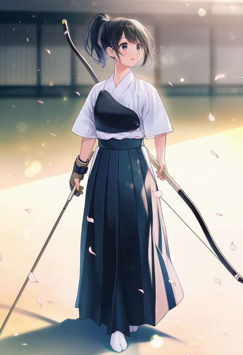 弓道全般を表すプロンプト:kyuudou|AIイラスト作例-2