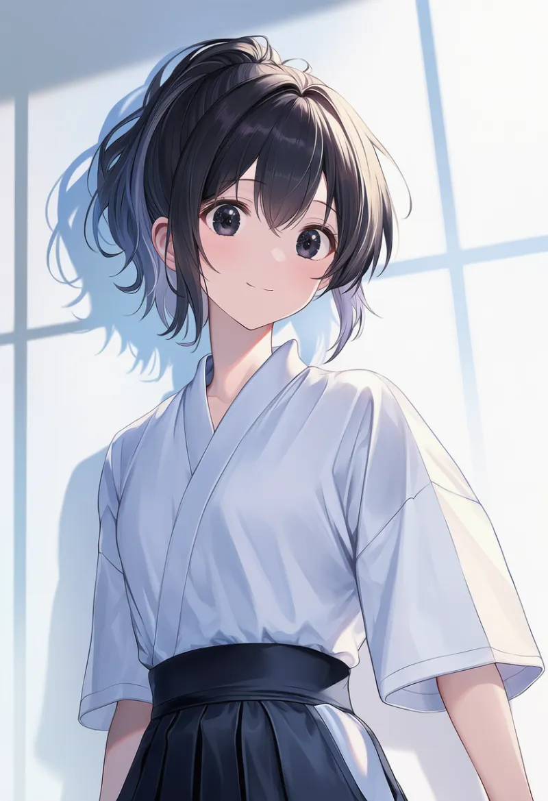 弓道着のAIイラスト