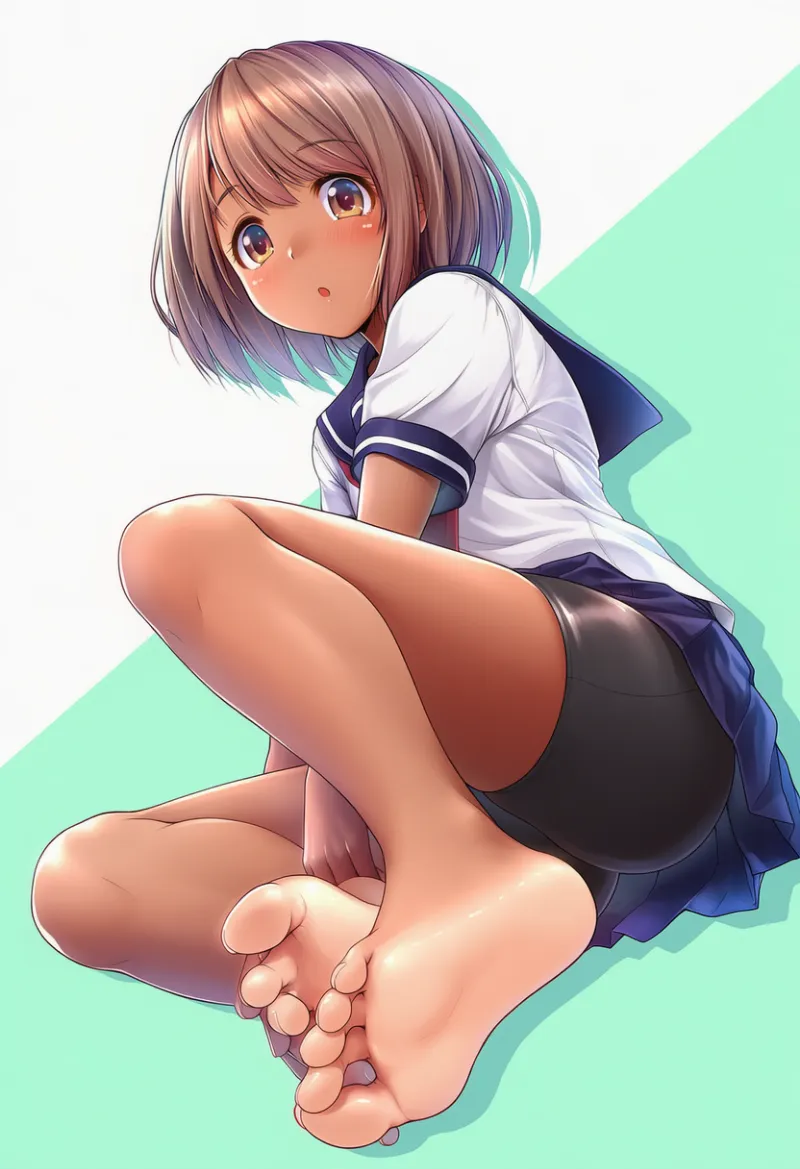 色白の足の裏のAIイラスト|プロンプト紹介