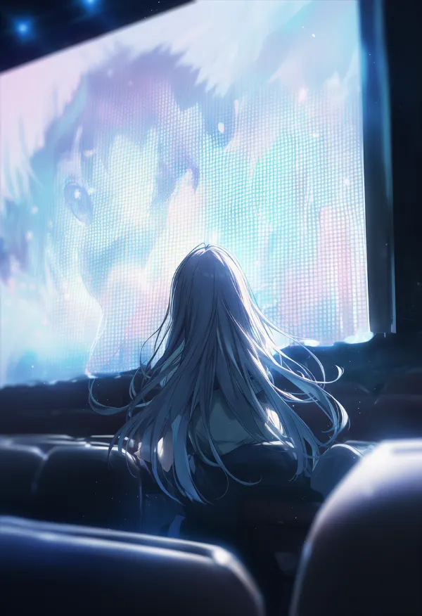 映画スクリーンのAIイラスト