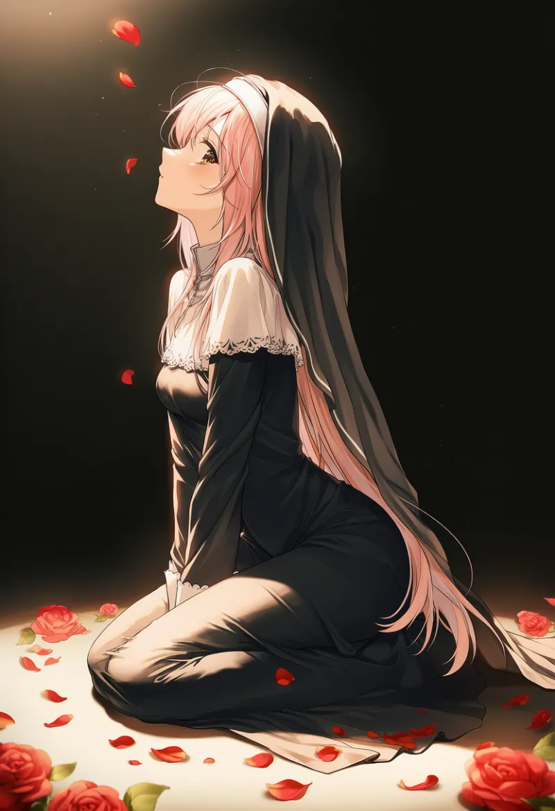 修道服を再現するプロンプト（nun）とAIイラスト