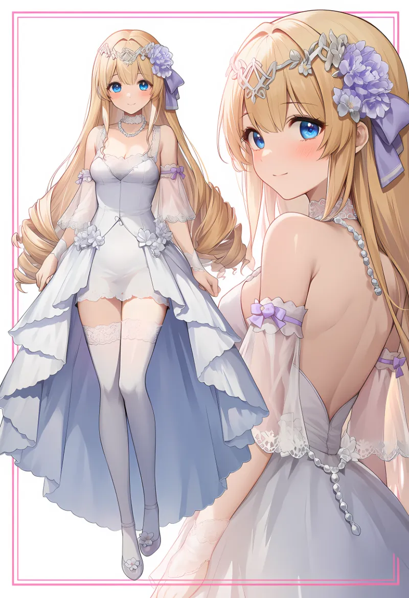 オーバースカート(overskirt)のプロンプトとAIイラストの作例