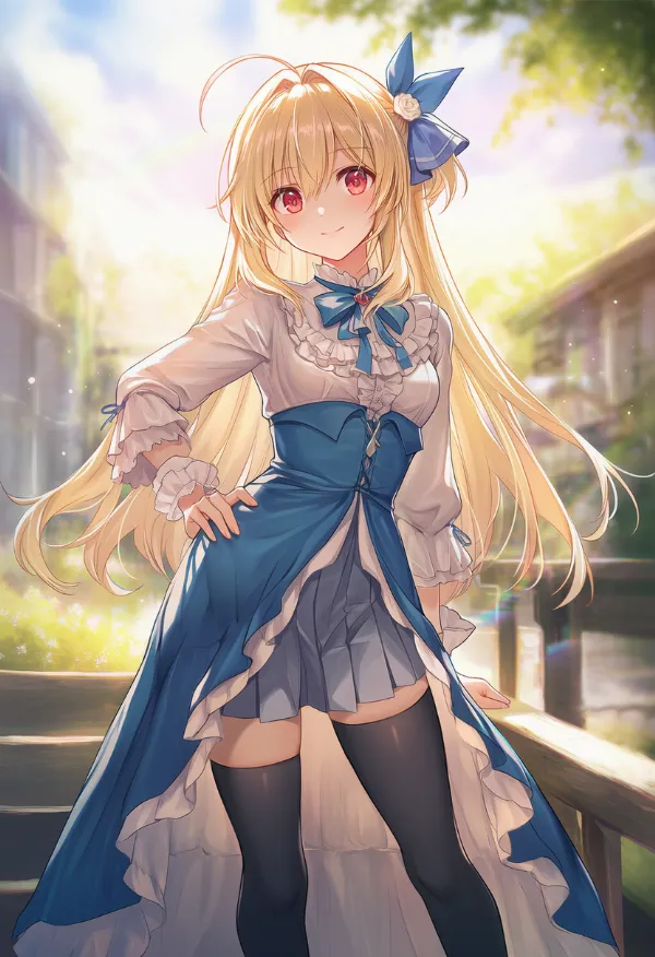 オーバースカートのプロンプト紹介|AIイラスト