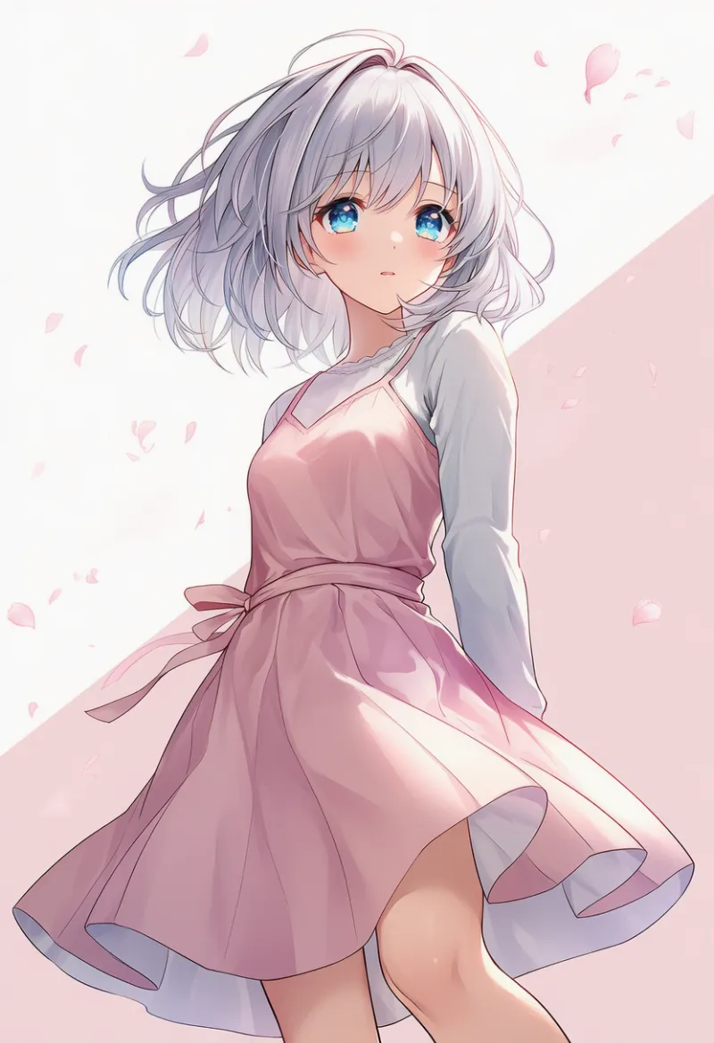 ジャンパースカート|春コーデのAIイラストとプロンプト紹介