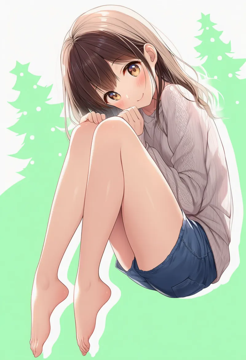 底屈ポーズのプロンプト(つま先を下に伸ばす)|AIイラスト