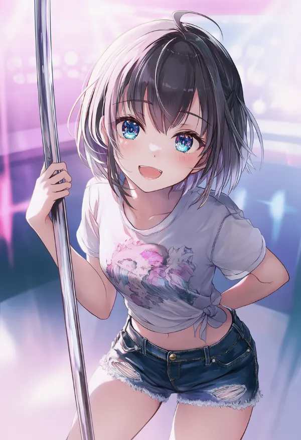 ポールダンスのAIイラスト