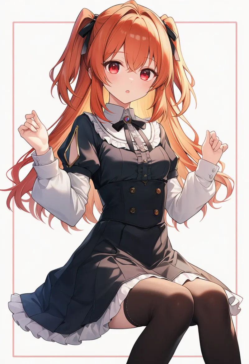 パフ＋スラッシュ袖のプロンプト（puff and slash sleeves）｜AIイラスト