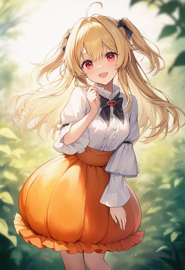 パンプキンスカートのプロンプト紹介|AIイラスト