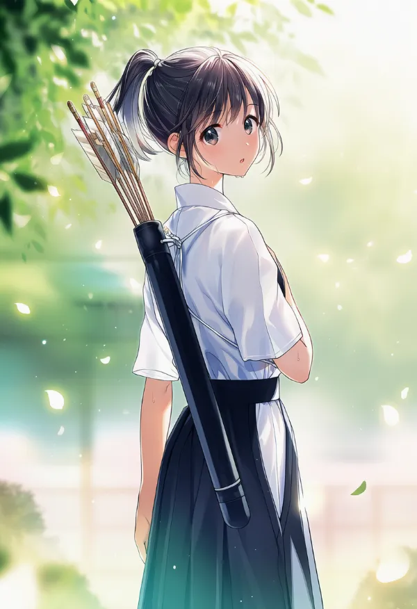 矢筒のAIイラスト(弓道用)